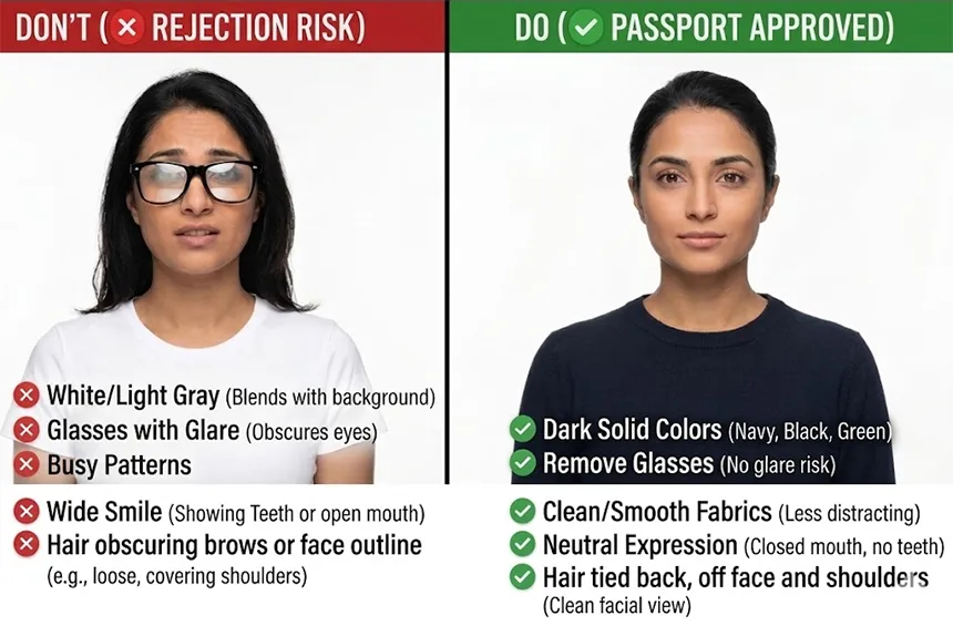 Passport Photo Clothing Tips